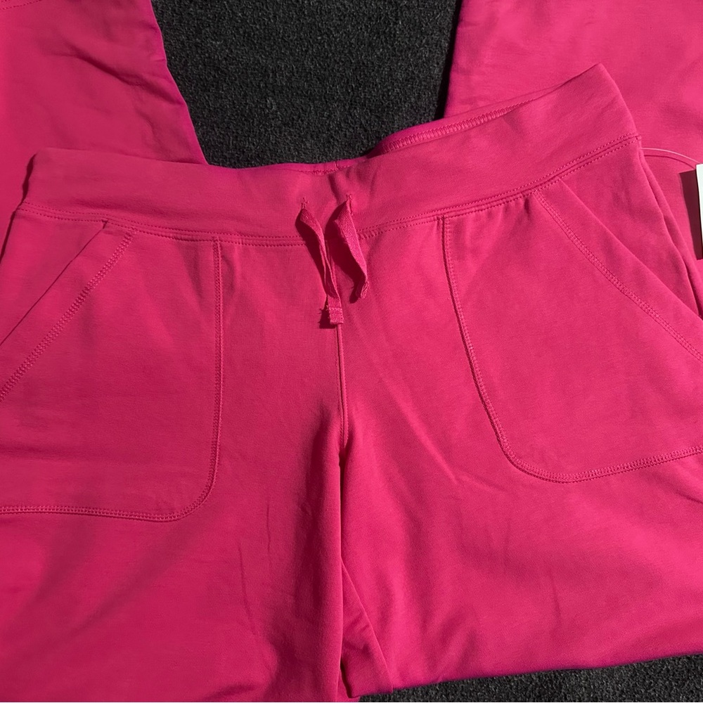 #499 Pink Jogger Pants Sz Large With Tags